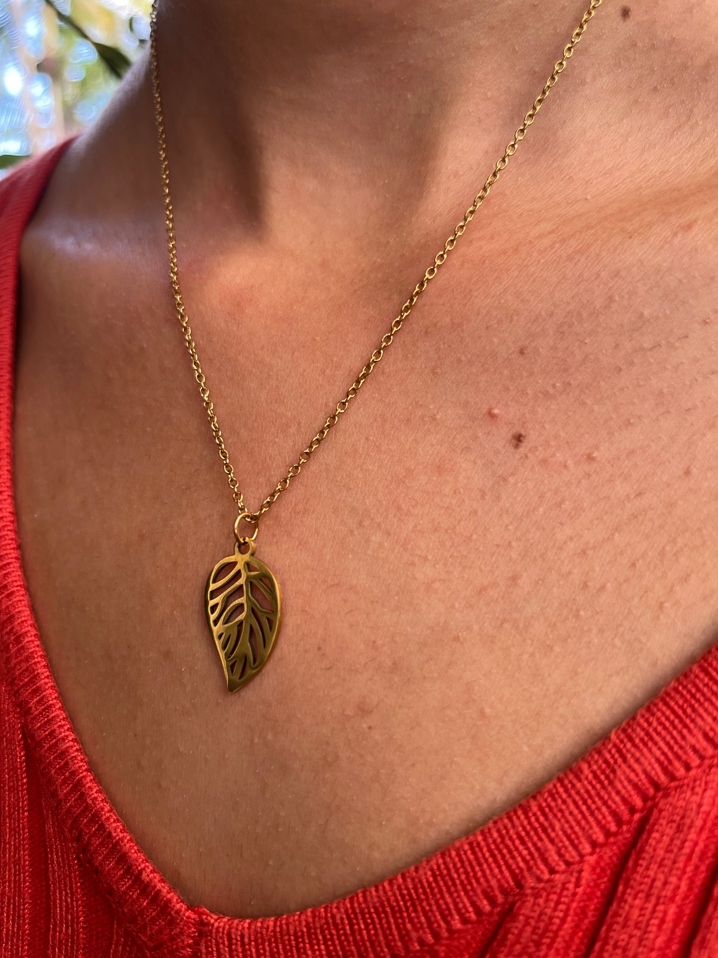 Collier Feuille